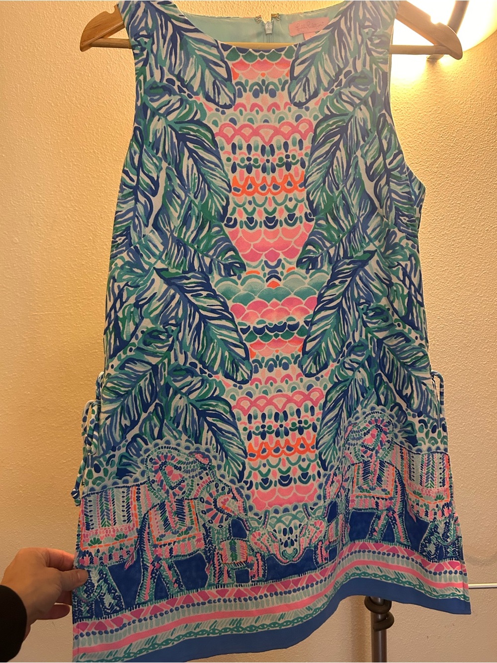 Lilly Pulitzer Blue Green Pink Shift Romper
